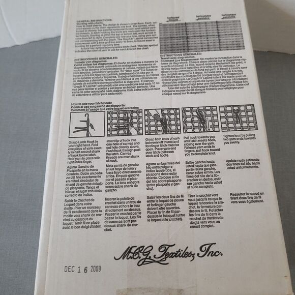 NEW Graph N latch Pillow Kit Butterfly craft hobby kids fun homeschool 13X10 rug - Picture 6 of 9